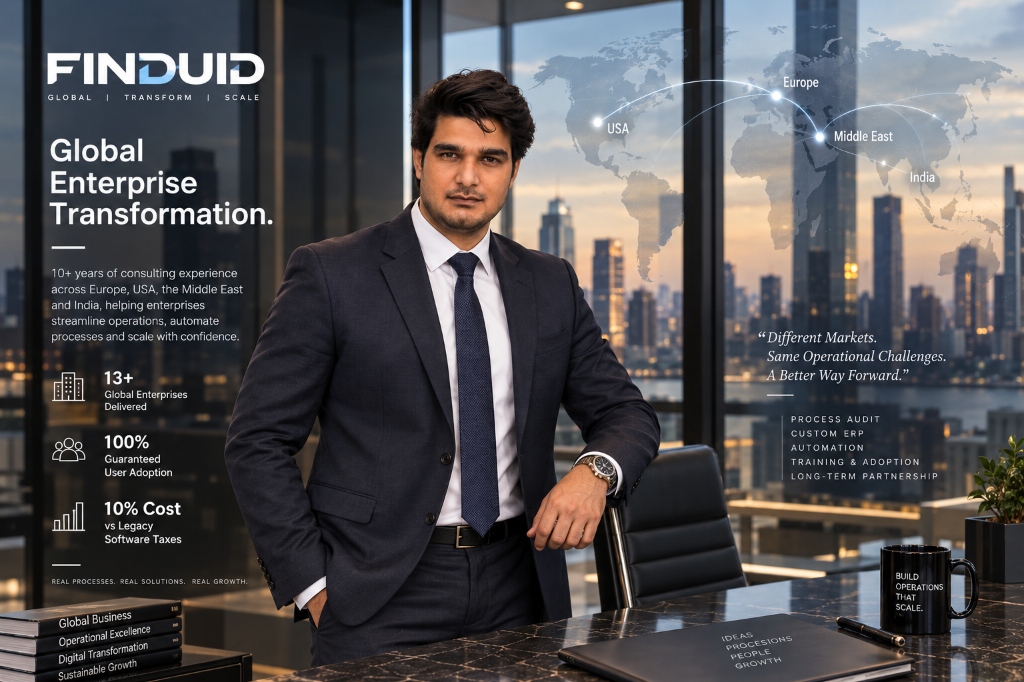 Global Enterprise Transformation - FINDUID Advisory across Europe, USA, Middle East and India