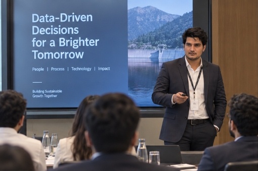 Founder Saurabh Kumar leading ERP Architecture and Process Transformation in Executive Boardroom